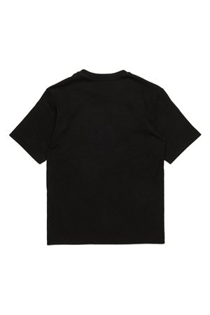 black cotton tshirt DIESEL KIDS | J017880BEAFK900